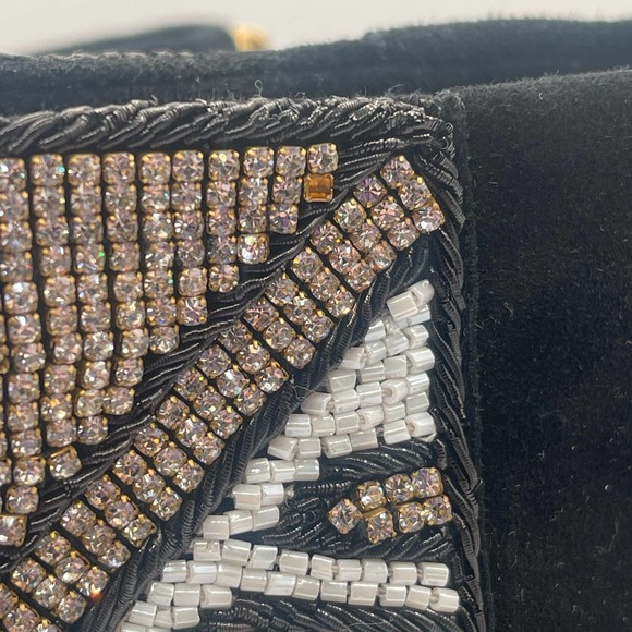 Balmain x H&M Peep-Toe Crystal Beaded Heel Boots Sz Eu 39 / US 8 - Picture 9 of 16